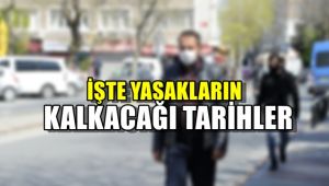 İşte yasakların kalkacağı tarihler