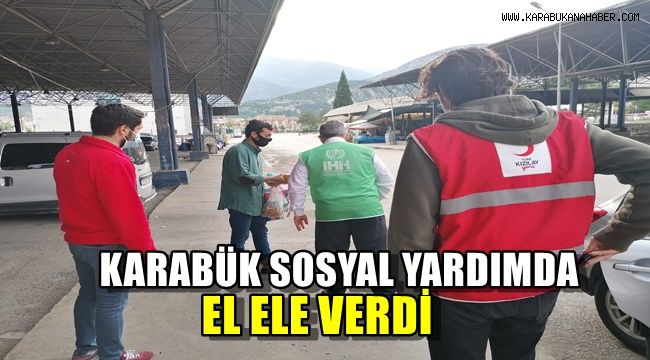 Karabük sosyal yardımda el ele verdi