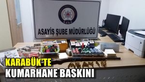 Karabük'te kumarhane baskını