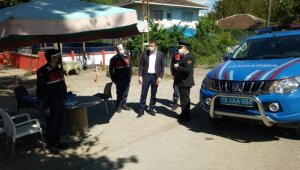 Kaymakam Ürkmezer kontrol noktalarını denetledi