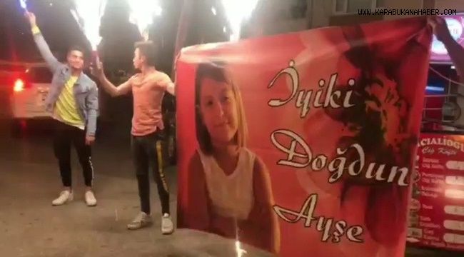 Mahalleliden küçük Ayşe'ye doğum günü sürprizi