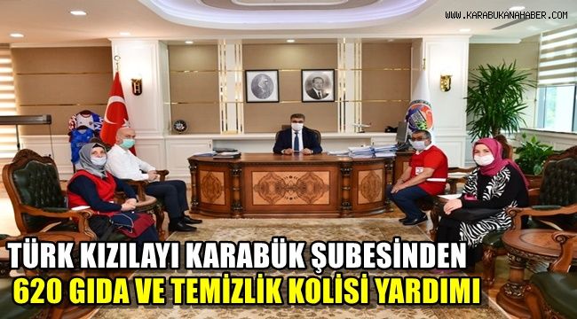 Türk Kızılay Karabük Şubesinden 620 Gıda ve Temizlik Kolisi Yardımı