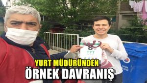 Yurt Müdürü Çöloğlu'ndan örnek davranış