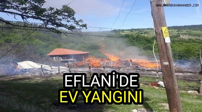 Eflani'de ev yangını