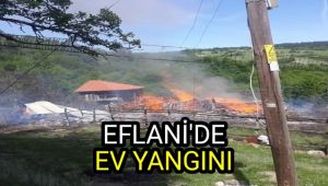 Eflani'de ev yangını