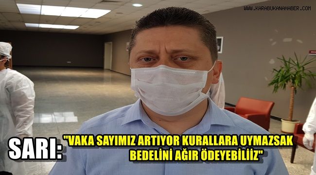 İl Sağlık Müdürü Sarı:
