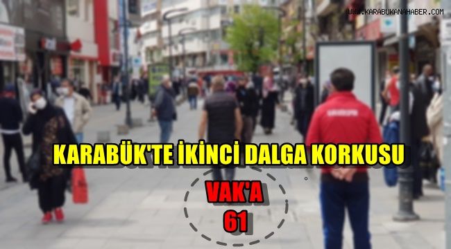 Karabük'te ikinci dalga korkusu: Vak'a sayısı 61'e yükseldi