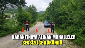 Karantinaya alınan mahalleler sessizliğe büründü