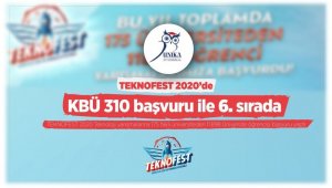 KBÜ, TEKNOFEST'e en çok başvuru yapan 6. üniversite oldu