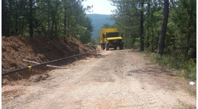 Köylerde altyapı çalışmaları devam ediyor