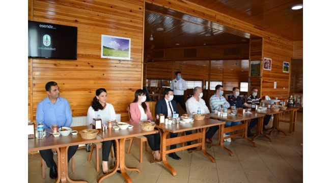 Yenice İlçe Jandarma Komutanına veda yemeği yapıldı