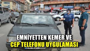 Emniyetten kemer ve cep telefonu uygulaması