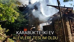 Karabük'te iki ev alevlere teslim oldu