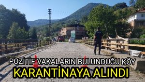 Pozitif vakaların görüldüğü köy karantinaya alındı