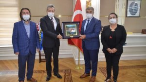Vali Gürel, TUTAP Genel Başkanı Yıldız'ı kabul etti