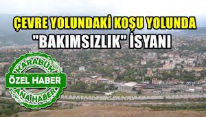 Çevre yolundaki koşu yolunda 