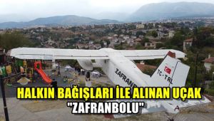 Halkın bağışlarıyla alınan uçak:
