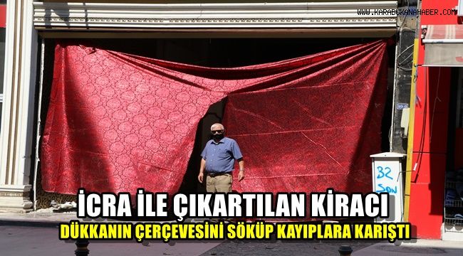 İcra ile çıkartılan kiracı giriş çerçevesini söküp kayıplara karıştı