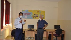 İlçe Milli Eğitim Müdürü Gümüş'ten EBA Destek Noktaları'na ziyaret