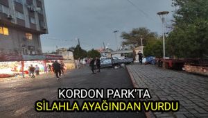 Kordon Park'ta silahla ayağından vurdu