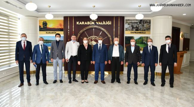 Türkiye Oryantiring Federasyonu Başkanı Akyüz'den, Vali Gürel'e ziyaret.