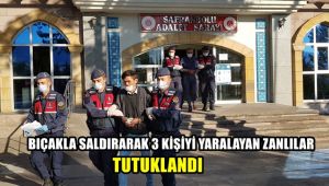Bıçakla saldırarak 3 kişi yaralayan zanlılar tutuklandı