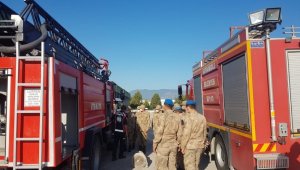 İtfaiyeden Jandarmaya yangın eğitimi