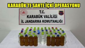 Karabük'te sahte içki operasyonu