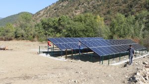 Köyün su sorunu güneş paneli çözecek