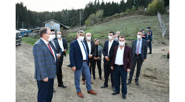 Vali Gürel, Uluyayla'da incelemelerde bulundu