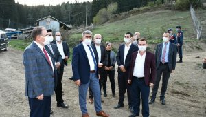 Vali Gürel, Uluyayla'da incelemelerde bulundu