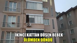 2. kattan düşen bebek ölümden döndü