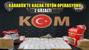 Karabük'te kaçak tütün operasyonu: 2 gözaltı