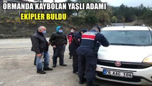 Ormanda mantar ararken kaybolan yaşlı adamı ekipler buldu