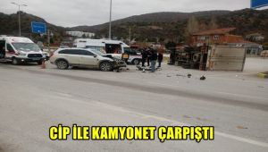 Cip ile kamyonet çarpıştı: 2 yaralı