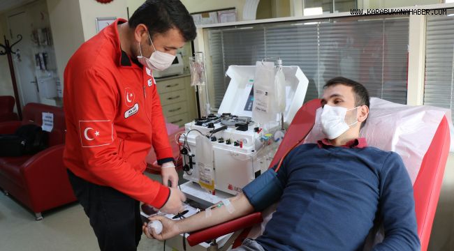 Karabük Kızılay Kan Merkezi plazma bağışı almaya devam ediyor