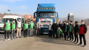 Karabük'ten Suriye'ye yardım tırı gönderildi