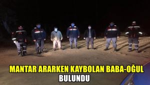 Mantar ararken kaybolan baba oğul bulundu