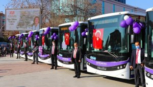 Safranbolu Belediyesi yeni nesil 7 yeni halk otobüsünü hizmete aldı