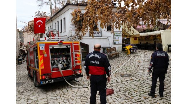 UNESCO Miras Listesi'nde yer alan Safranbolu'da yangın tatbikatı