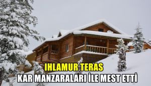 Ihlamur Teras kar manzaraları ile mest etti