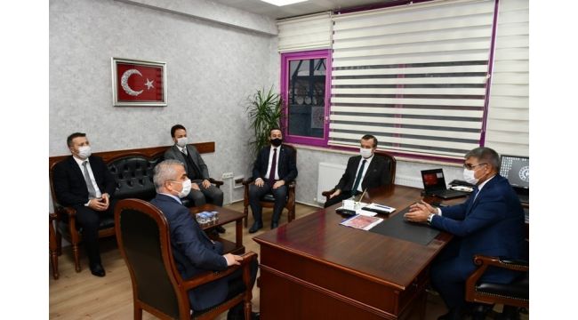 İl Müdürü Güven, Vali Gürel'i çalışmalar hakkında bilgilendirdi