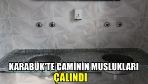 Karabük'te caminin muslukları çalındı