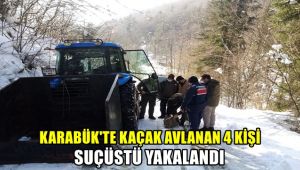 Karabük'te kaçak avlanan 4 kişi suçüstü yakalandı
