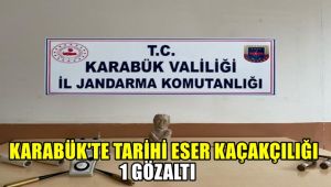 Karabük'te tarihi eser kaçakçılığı: 1 gözaltı