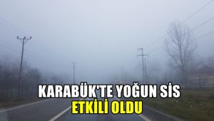 Karabük'te yoğun sis etkili oldu