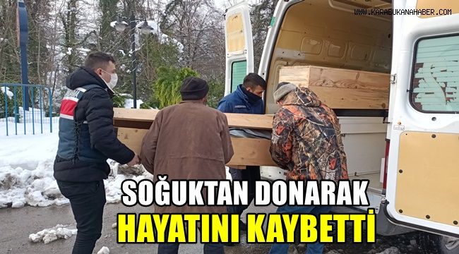 Soğuktan donarak hayatını kaybetti