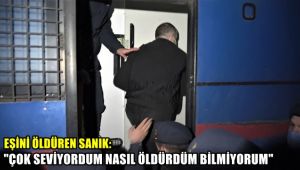 Eşini öldüren sanık: