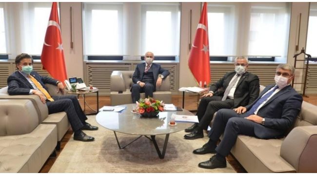Karabük heyeti Bakan Karaismailoğlu ile bir araya geldi