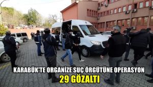 Karabük'te organize suç örgütüne operasyon: 29 gözaltı